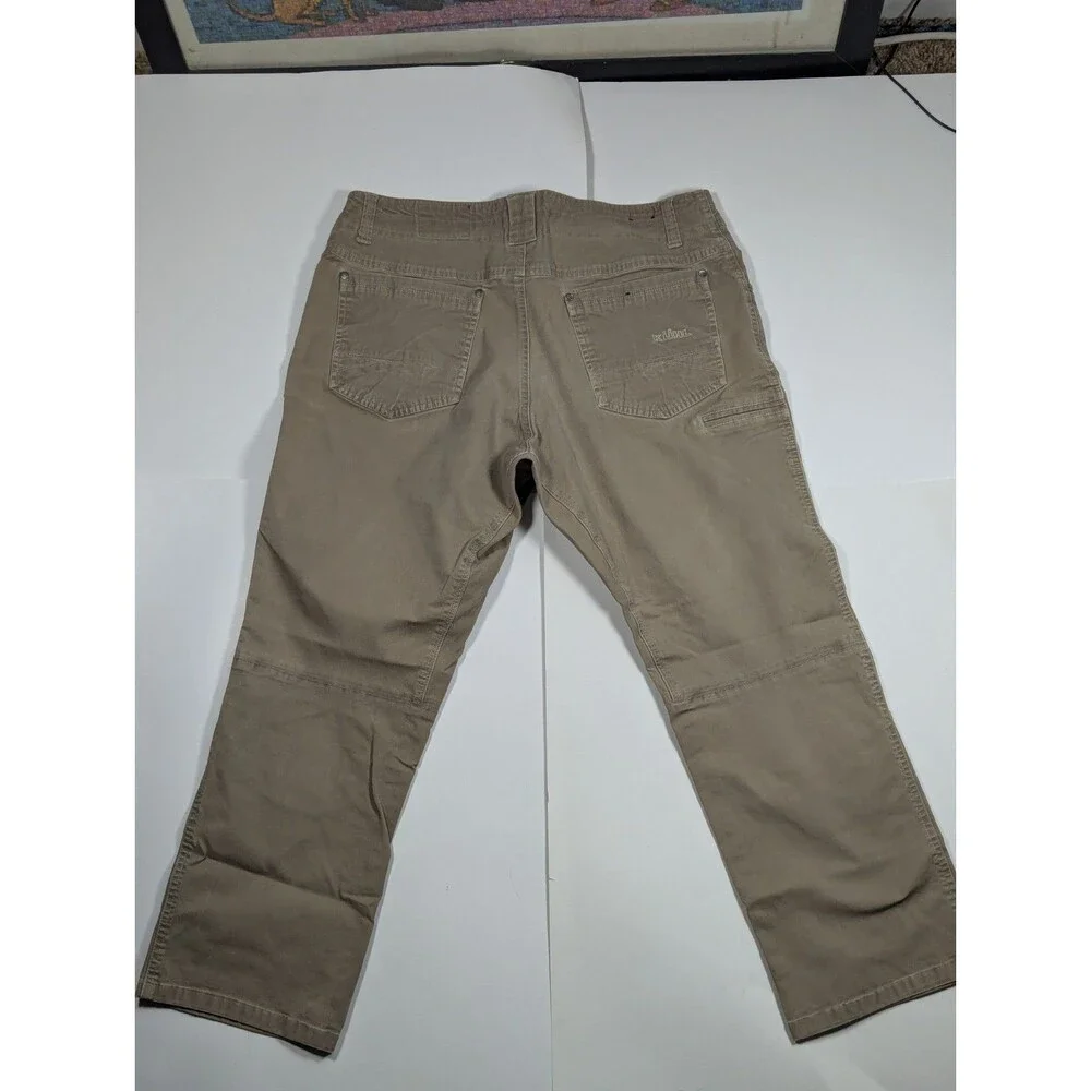 KÜHL Crag Series Outdoor Hiking Work Pants Khaki Stretch Utility 36x30